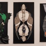 Song of the Moth
Triad
graphite, pencil crayon, chalk, acrylic ink, acetate, cut papers
118" x 80"