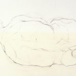 Fetal figure graphite/paper 44"x 36"