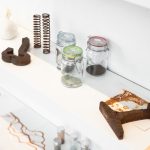 close up of powders and rust objects