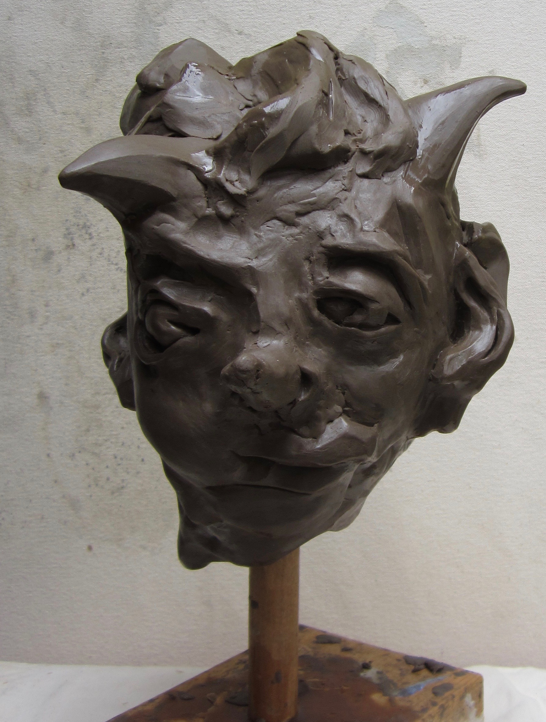 Stop Making Sense series
Clay head for casting 
2016