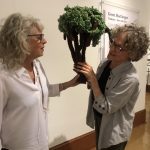 Talking trees with Gwen MacGregor at her artist talk at Grand Forks Art Gallery 2024