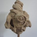 clay figure to be cast